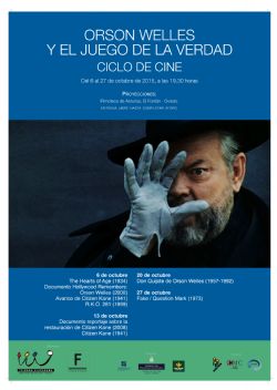 Cartel Orson Welles y el Juego de la verdad