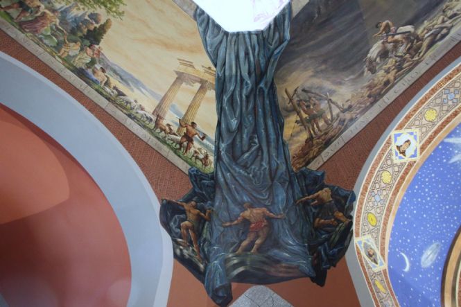 Iglesia de Santa Mara Magdalena, frescos Hermanos Ura Aza