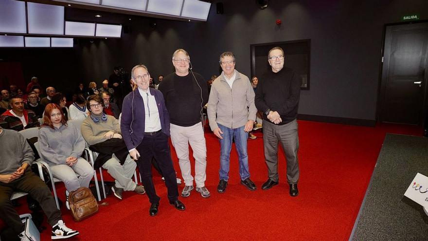 Jos� Manuel Recio, Patick Meesen, Carlos L�pez Larrea y Pedro S�nchez Lazo