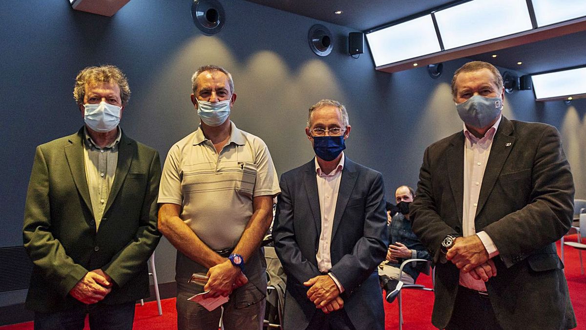 Carlos Larrea, Eliecer Coto, ngel Carracedo y Pedro Snchez Lazo