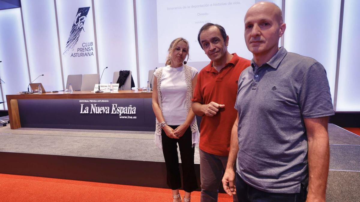 Viginia Gil, Benito Bermejo y Xuan Santori
