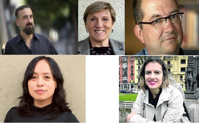 Javier Calvo, Paloma Daz-Mas, Pedro Ugarte, Brenda Navarro y Katixa Agirre