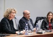 Nicole Holzenthal, Alberto Hidalgo y Virginia Gil
