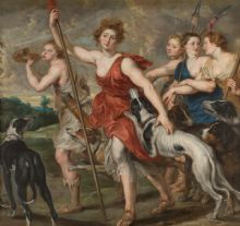 Pedro Pablo Rubens, Diana cazadora, hacia 1617-1620
