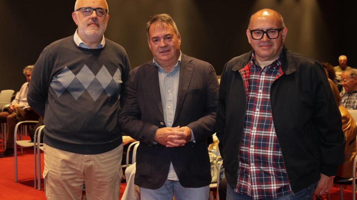 Javier Gámez, Fulgencio Argüelles y Fernando Menéndez