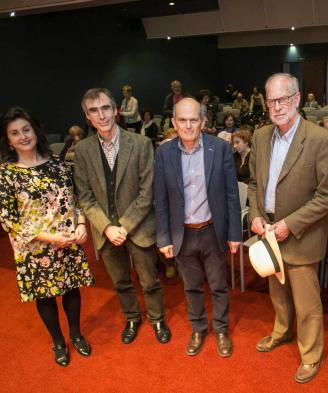 Mercedes Polledo, Javier Almuzara, Emilio Martínez Mata y Alfonso Toribio