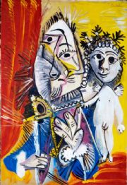 Mosquetero con espada y amorcillo, Pablo Picasso