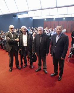 Alfonso Toribio, Germán Ojeda, Rubén Berenblum y Pedro Sánchez Lazo